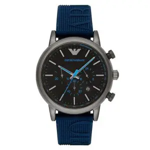 Emporio Armani Men’s Quartz Silicone Strap Black Dial 46mm Watch AR11023