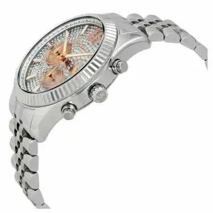 Michael Kors Men’s/Unisex Stainless Steel Silver Dial 44mm Watch MK8515
