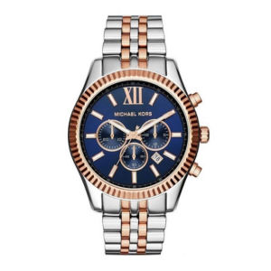 Michael Kors Men's Quartz Two-tone Stainless Steel Blue Dial 45mm Watch MK8412