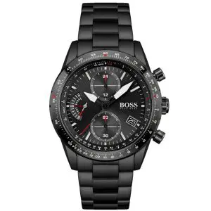 Hugo Boss Men’s Quartz Stainless Steel Black Dial 44mm Watch 1513854