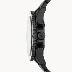 Emporio Armani Men’s Quartz Stainless Steel Black Dial 43mm Watch AR80050