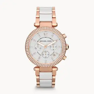 Michael Kors Women’s Quartz Stainless Steel White Dial 38mm Watch MK5774