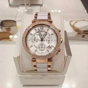 Michael Kors Women’s Quartz Stainless Steel White Dial 38mm Watch MK5774