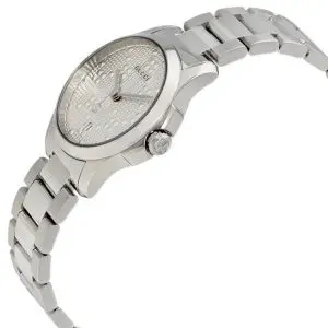 Gucci Women’s Quartz Swiss Made Stainless Steel Silver Dial 27mm Watch YA126551