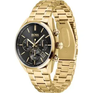 Hugo Boss Men’s Chronograph Stainless Steel Black Dial 44mm Watch 1513848