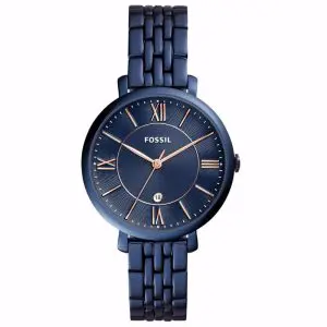 Fossil Women’s Quartz Stainless Steel Blue Dial 36mm Watch ES4094