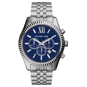 Michael Kors Men’s Chronograph Quartz Stainless Steel Blue Dial 45mm Watch MK8280