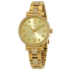 Michael Kors Women’s Quartz Stainless Steel Gold Dial 36mm Watch MK3881