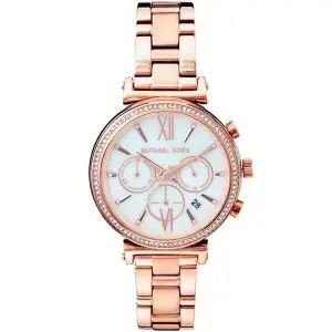 Michael Kors Women’s Quartz Stainless Steel Mother of Pearl Dial 39mm Watch MK6576