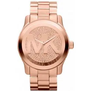 Michael Kors Women’s Quartz Stainless Steel Rose Gold Dial 45mm Watch MK5661