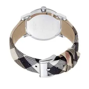 Burberry Men’s Swiss Made Leather Strap Light Brown Dial 42mm Watch BU9358