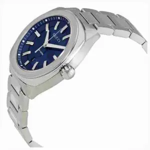 Gucci Men’s Swiss Made Quartz Stainless Steel Blue Dial 41mm Watch YA142303