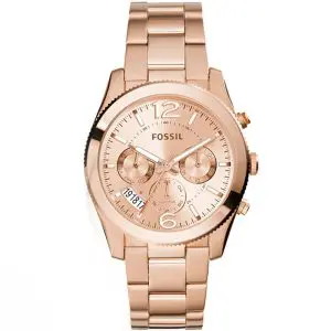Fossil Women’s Quartz Stainless Steel Rose Gold Dial 40mm Watch ES3885