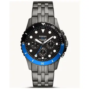 Fossil Men’s Quartz Gunmetal Stainless Steel Black Dial 42mm Watch FS5835