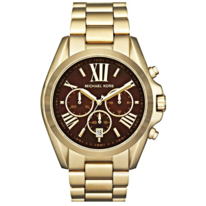 Michael Kors Women’s Chronograph Quartz Stainless Steel Espresso Brown Dial 40MM Watch MK5502