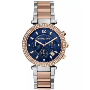 Michael Kors Women's Analog Stainless Steel Blue Dial 39mm Watch MK6141 (Like New)