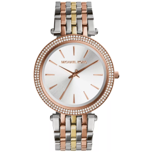 Michael Kors Women’s Quartz Stainless Steel Silver Dial 39mm Watch MK3203 (Without Tag)