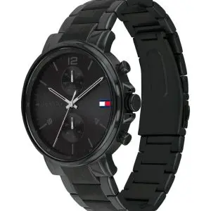 Tommy Hilfiger Men’s Quartz Stainless Steel Black Dial 44mm Watch 1710414