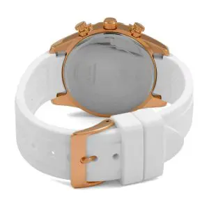 Guess Women’s Quartz White Silicon Strap White Dial 36mm Watch W0562L1