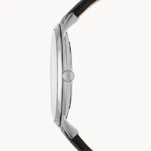 Fossil Men’s Quartz Leather Strap Black Dial 44mm Watch FS5398