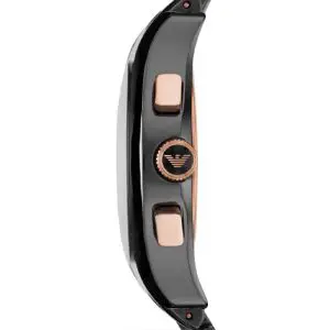 Emporio Armani Men’s Chronograph Quartz Stainless Steel Black Dial 42mm Watch AR1410