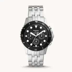 Fossil Men’s Quartz Stainless Steel Black Dial 42mm Watch FS5837