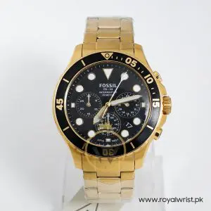 Fossil Men’s Quartz Stainless Steel Black Dial 46mm Watch FS5727