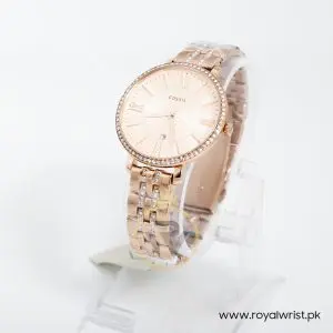Fossil Women’s Quartz Stainless Steel Rose Gold Dial 36mm Watch ES3546
