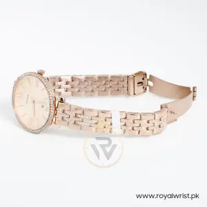 Fossil Women’s Quartz Stainless Steel Rose Gold Dial 36mm Watch ES3546