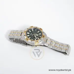 Fossil Men’s Chronograph Quartz Stainless Steel Green Dial 44mm Watch FS5622