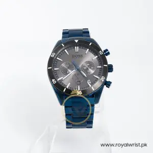 Hugo Boss Men’s Chronograph Quartz Stainless Steel Blue Dial 44mm Watch 1513863