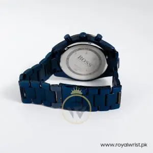 Hugo Boss Men’s Chronograph Quartz Stainless Steel Blue Dial 44mm Watch 1513863