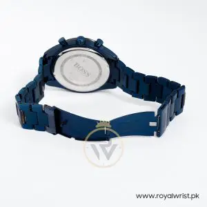 Hugo Boss Men’s Chronograph Quartz Stainless Steel Blue Dial 44mm Watch 1513863