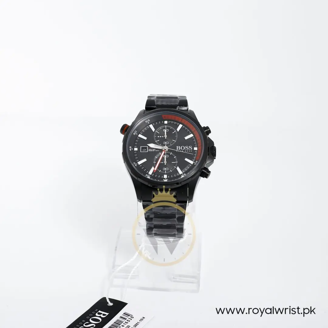 Hugo Boss Men’s Chronograph Quartz Stainless Steel Black Dial 46mm Watch 1513825
