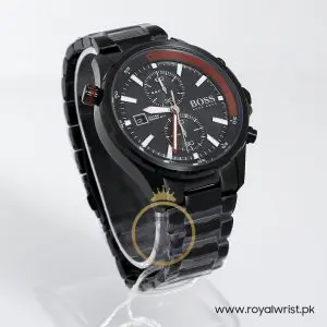Hugo Boss Men’s Chronograph Quartz Stainless Steel Black Dial 46mm Watch 1513825