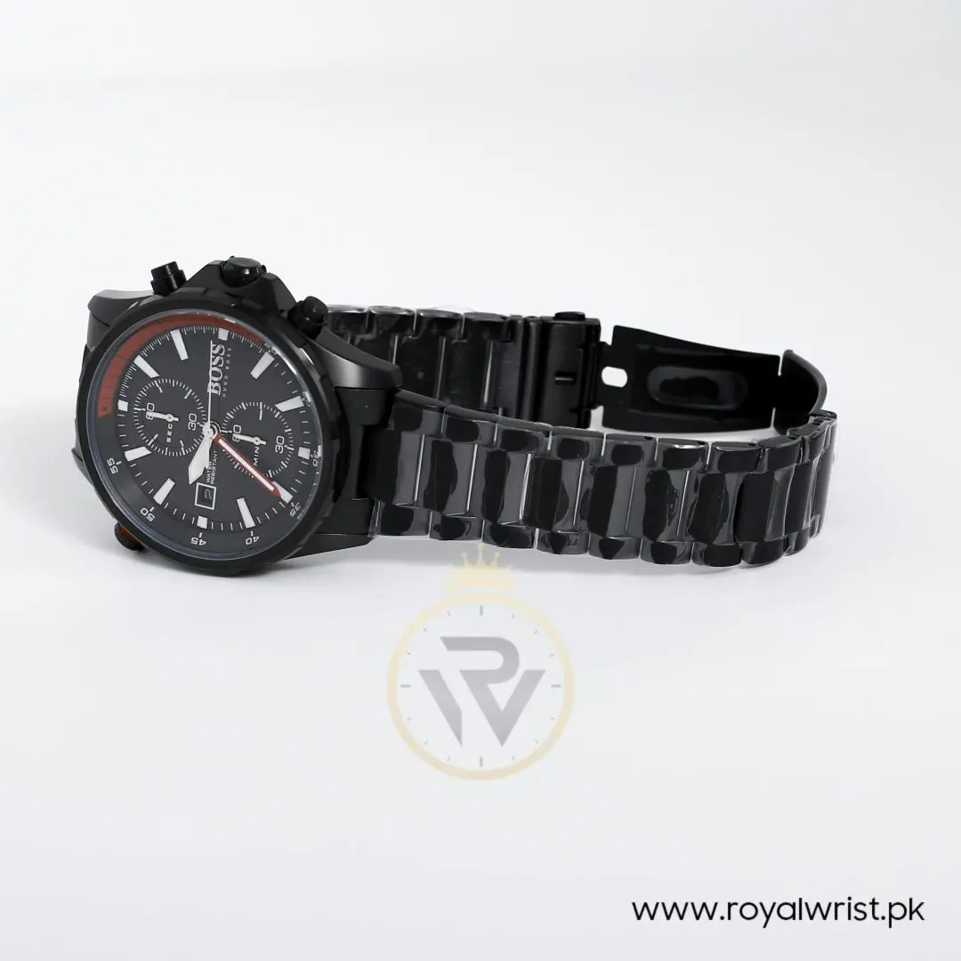 Hugo Boss Men’s Chronograph Quartz Stainless Steel Black Dial 46mm Watch 1513825