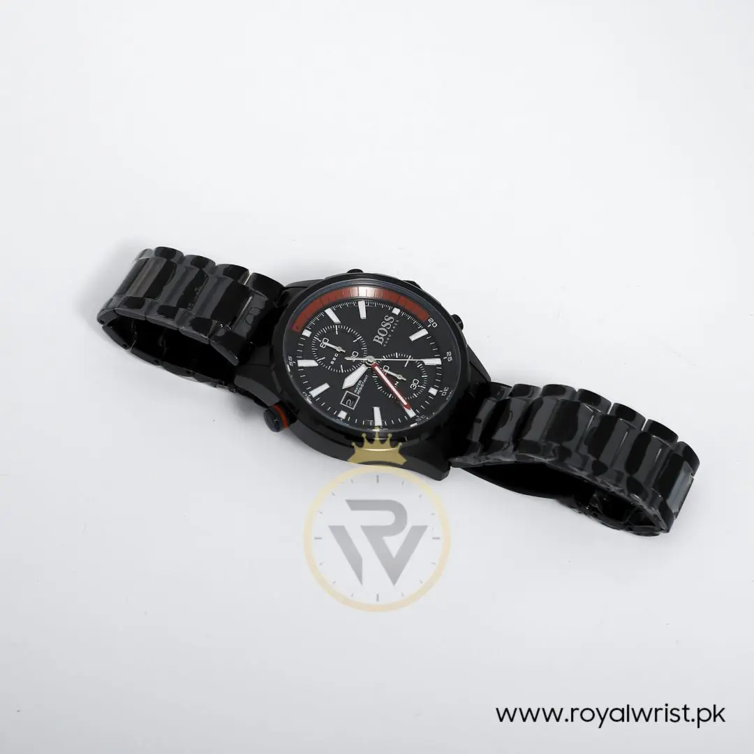 Hugo Boss Men’s Chronograph Quartz Stainless Steel Black Dial 46mm Watch 1513825