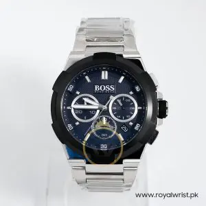 Hugo Boss Men’s Chronograph Quartz Stainless Steel Blue Dial 46mm Watch 1513360