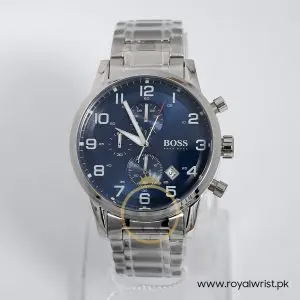 Hugo Boss Men’s Chronograph Quartz Stainless Steel Blue Dial 44mm Watch 1513183