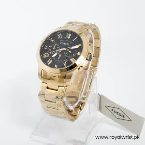 Fossil Men’s Chronograph Quartz Stainless Steel Black Dial 44mm Watch FS4815