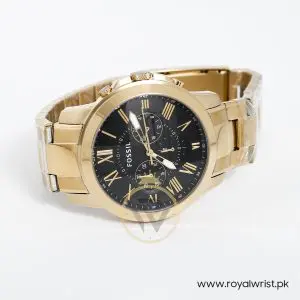 Fossil Men’s Chronograph Quartz Stainless Steel Black Dial 44mm Watch FS4815
