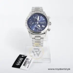 Hugo Boss Men’s Quartz Stainless Steel Blue Dial 44mm Watch 1513850