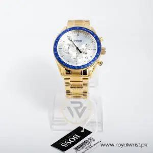 Hugo Boss Men’s Quartz Stainless Steel Silver Dial 44mm Watch 1513631