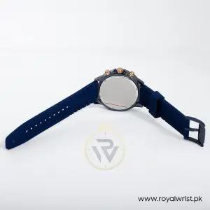 Fossil Men’s Quartz Silicone Strap Blue Dial 45mm Watch BQ2498