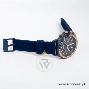 Fossil Men’s Quartz Silicone Strap Blue Dial 45mm Watch BQ2498