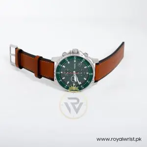 Fossil Men’s Quartz Leather Strap Green Dial 48mm Watch FS5734