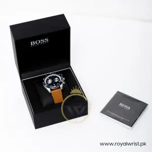 Hugo Boss Men’s Quartz Lather Strap Blue Dial 44mm Watch 1513860