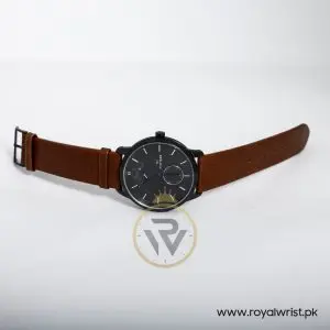 Tommy Hilfiger Men’s Quartz Leather Strap Black Dial 44mm Watch 1791604