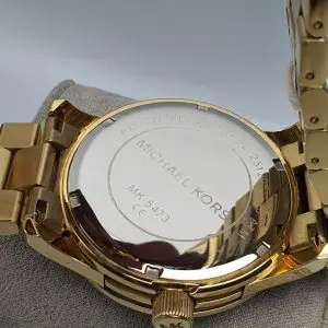 Michael Kors Women’s Analog Stainless Steel Beige Dial 45mm Watch MK5473