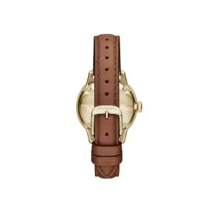 Burberry Women’s Swiss Made Leather Strap Gold Dial 32mm Watch BUR10101